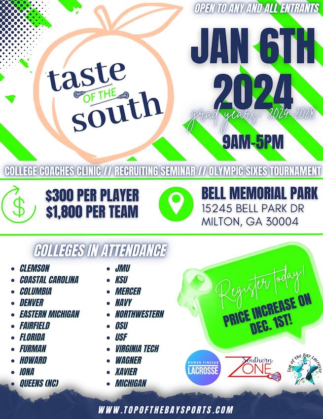 Taste of the South 2024 Top of The Bay